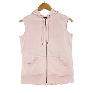NORMA KAMALI x SHOPBOP WOMEN'S SLEEVELESS HOODIE VEST – SIZE XS – PINK